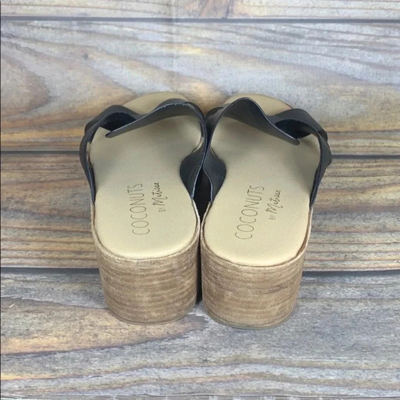 COCONUTS BY MATISSE black platform sandals size 9 - Picture 3 of 7